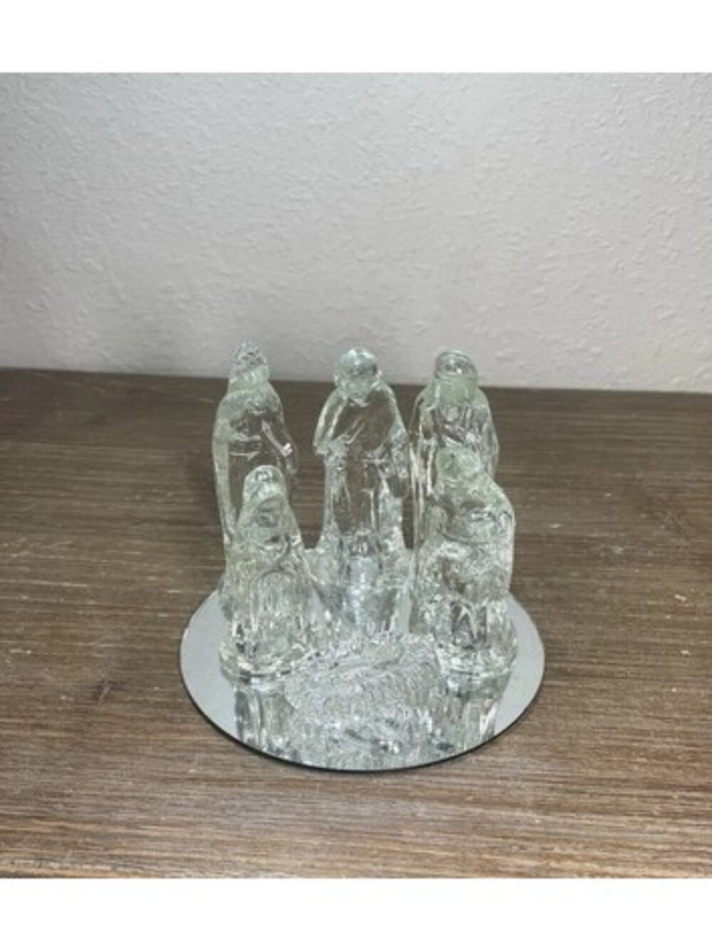 Vintage Nativity Windsor 6 Pcs Mirror/Glass Christmas Holiday Retro Minimalist